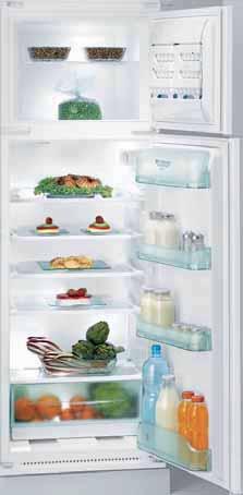 Hygiene Control Sistema di raffreddamento statico per il frigorifero Sistema di raffreddamento statico per il freezer 4 ripiani in vetro 2 bacinelle ghiaccio Ice Care I FRIGORIFERI E I CONGELATORI