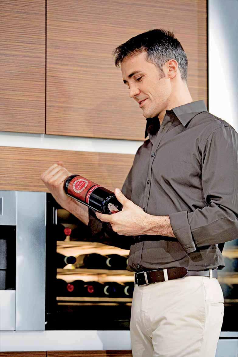 omogenea e al trattamento anti-uv del vetro della porta, le cantine vino offerte da Hotpoint-Ariston creano le migliori condizioni per una conservazione perfetta ed un invecchiamento ottimale del