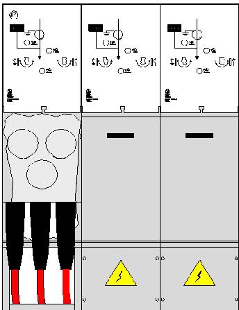 1500 When the switchgear is composed of one or more circuit breaker modules type C (630A) all the modules will be 1500mm high.