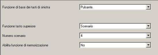 Valore su fronte di salita Valore su fronte di discesa 0 = invio Off 1 = invio On [1] 0 = invio Off 1 = invio On [0] Alla pressione del