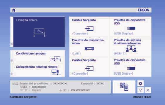 Utilizzo delle visulizzzioni guid del proiettore 269 È possibile visulizzre le informzioni per iutre risolvere i problemi comuni usndo il sistem di Guid del proiettore.