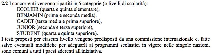 Kangourou della Matematica Il