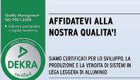 richieste e cercheranno con noi e per Voi la soluzione più adeguata alle Vs. necessità.