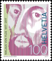 Il francobollo speciale disegnato dall obvaldese Markus Bucher sottolinea le qualità iconografiche del ritratto preso a modello, opera di un pittore sconosciuto.