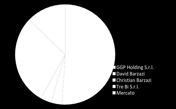 Azionariato di Gruppo Green Power 7,31 % Il 10 aprile 2015 David e Christian Barzazi, attraverso la Società Tre-Bi-Srl, da loro partecipata al 50%, hanno provveduto all acquisto di 867 mila azioni