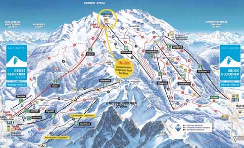 MATREI IN OSTTIROL Visinska razlika: na 920 m nadmorske visine Ukupno staza: 110 km Plavih: 45 km Crvenih: 30 km Crnih: 35 km Prekrivenost topovima: da Vučnica: 6 Sjedalnica: 6 Gondola: 3 Kako doći: