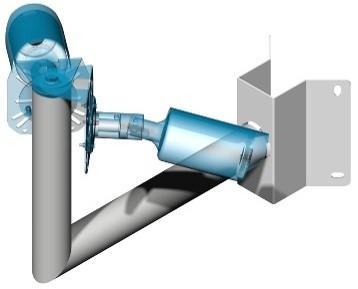 Portata: 10Kg / 0,15mq vento 100Km/h SB4090W sbraccio 500x350mm a gomito diam.