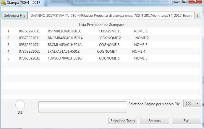 FASE 2: VISUALIZZAZIONE E STAMPA MOD. 730-4 Per richiedere la produzione dei documenti in formato pdf che espongono i dati in chiaro del mod.