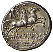 2 syd. 739 Ag gr. 3,63 BB 80 323. OPIMIA L. OPIMIUS (131 a.c.