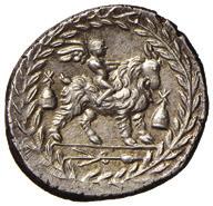 11 syd. 724 b Ag gr. 3,98 150 235. P. FONTEIUS P. F. CAPITO (55 a.c.