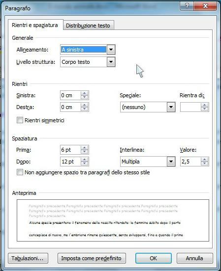 Capitl 7 Frmattazine paragraf Le pzini dispnibili sulla scheda Rientri e spaziatura includn: Singla, 1,5 righe, Dppia, Minima, Esatta e Multipla.