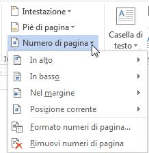 Applicare la numerazine autmatica delle pag ine Desiderand inserire nel dcument la numerazine autmatica delle pagine, Wrd 2013 cnsente di cllcare il relativ camp nell intestazine, nel piè di pagina