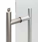 tondo doppio con chiave e nottolino - altezza mm 1250 Double round pullhandle with key and latch -1250 mm height AQ/6060 Maniglia quadrata doppia ad anello - mm