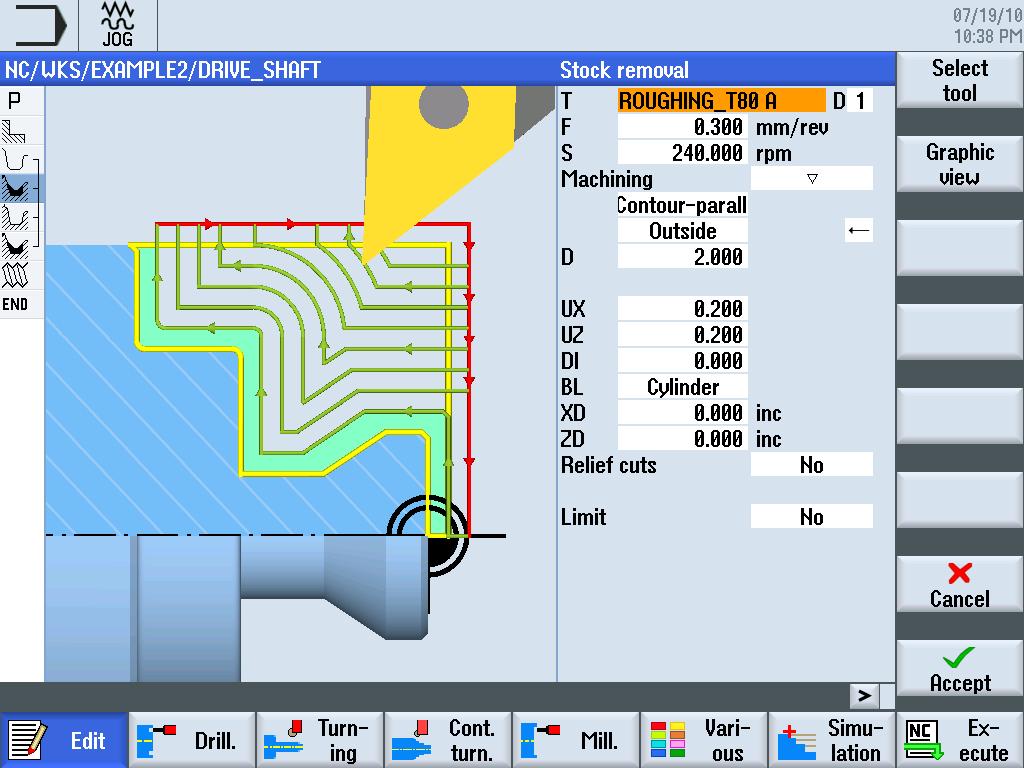 Presupposti per un funzionamento ottimale 3.2 I contenuti del menu di base La geometria e la tecnologia costituiscono un'unità nella programmazione.