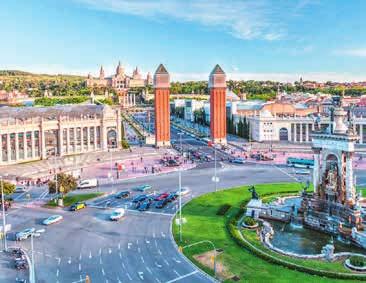 V neposredni bližini se nahajajo olimpijski objekti iz leta 1992. Sledi vožnja mimo Španskega trga, stare arene in parka MIRO do zaščitnega znaka Barcelone 4.DAN: BARCELONA.