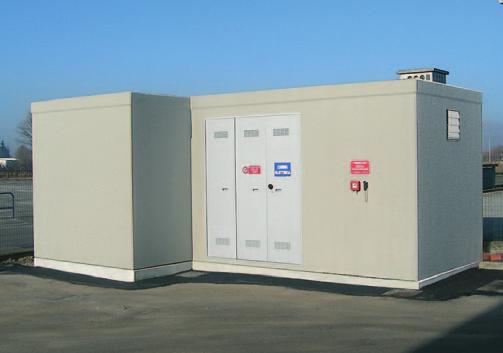 realizzazione della cabina elettrica con struttura monoblocco CEB.25.