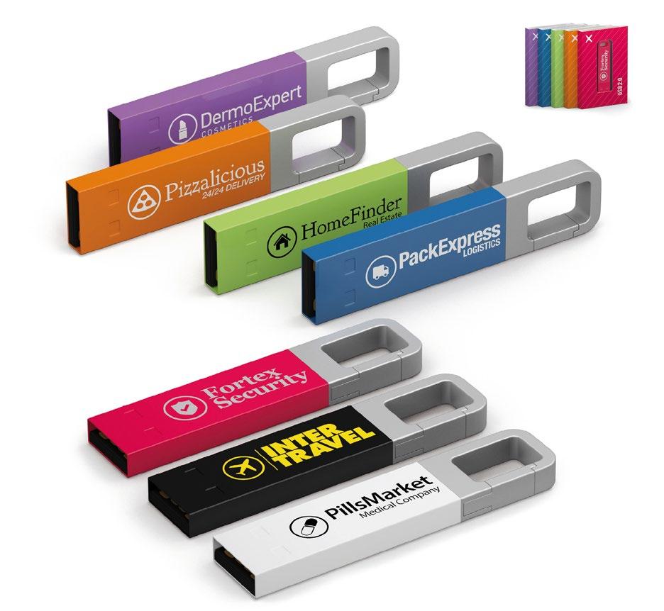 Chiavi usb pubblicitarie Scatola regalo «edizione limitata» 7 colori disponibili NUOVO IRON HOOK COLOR LA CHIAVETTA COLORATA DA ATTACCARE OVUNQUE Design minimalista e ingegnoso, compatto e senza