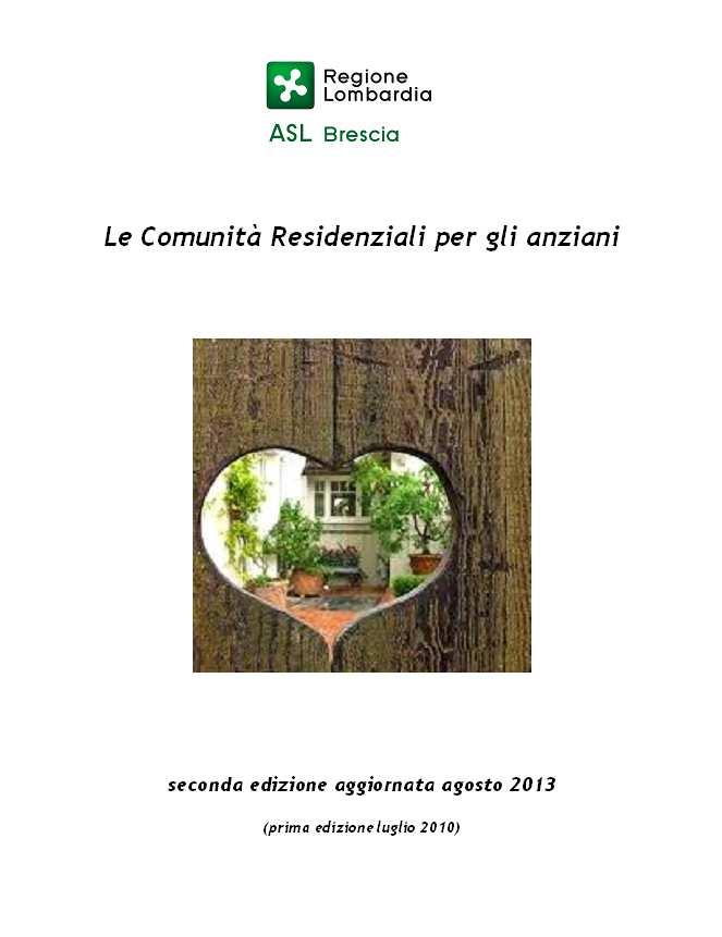 COMUNITA RESIDENZIALI PER