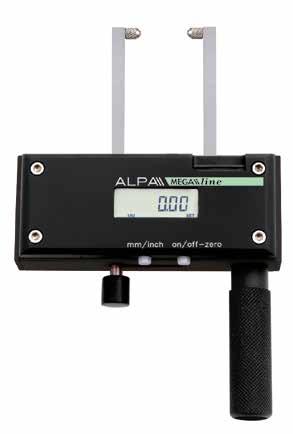 Micrometers Seeger electronic measuring gauge Strumento digitale per misurazioni esterne di seeger con becche in asse. Elettronica Sylvac con Preset. Risoluzione 0,01.