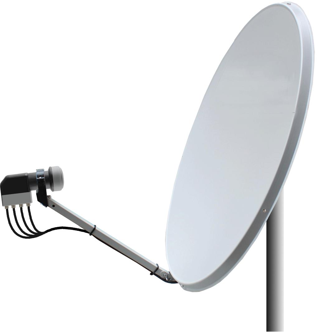 Distribuzione SAT (SCR & Legacy) MULTISWITCH SCR DIGITALE Applicazione per una posizione orbitale satellitare Antenna FM LNB QUATTRO Appartamenti dei clienti Antenna DAB Antenna UHF J9733 Commutatore