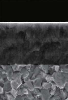 Eccellente resistenza all' incollamento grazie ad un basso coefficiente di attrito Rivestimento PVD accumulato Tecnologia TOUGH-Σ Una fusione di tecnologie di rivestimento distinte; PVD e