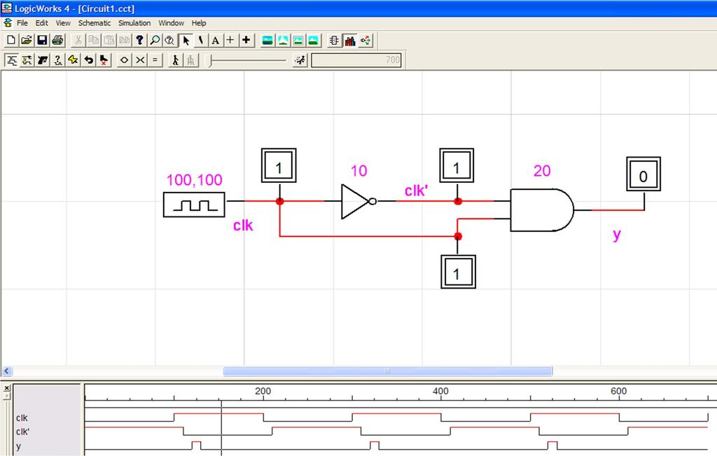 Esempio di simulazione utilizzando LOGIC WORK : [1/2]