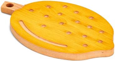 2 cm Beech wood cutting board & trivet - Lemon Tagliere