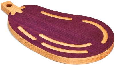 2 cm Beech wood cutting board & trivet - Pumpkin Tagliere