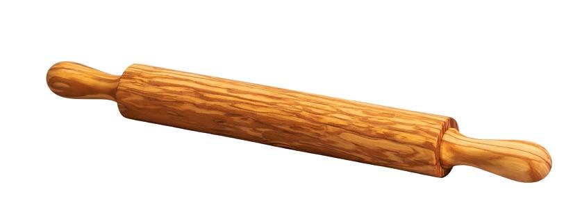 Olive wood rolling pin with fixed