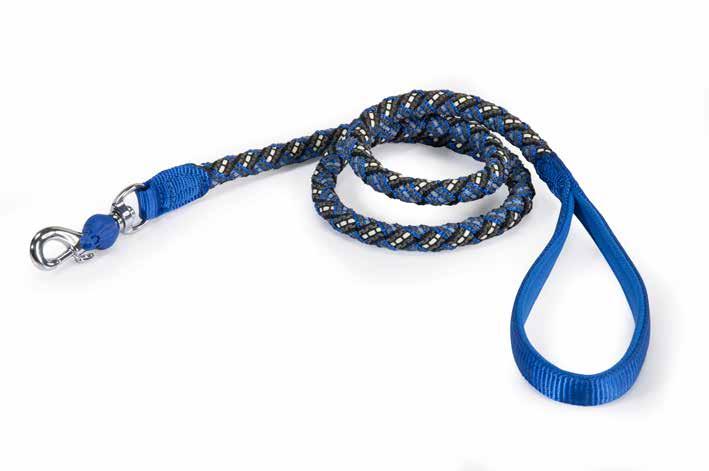 REFLEX Linea Nylon GUINZAGLIO INTRECCIATO CONDUZIONE REFLEX+FOSFORESCENTE - TWISTED REFLECTIVE LEASH ø 12 mm x 1100 mm F174/71