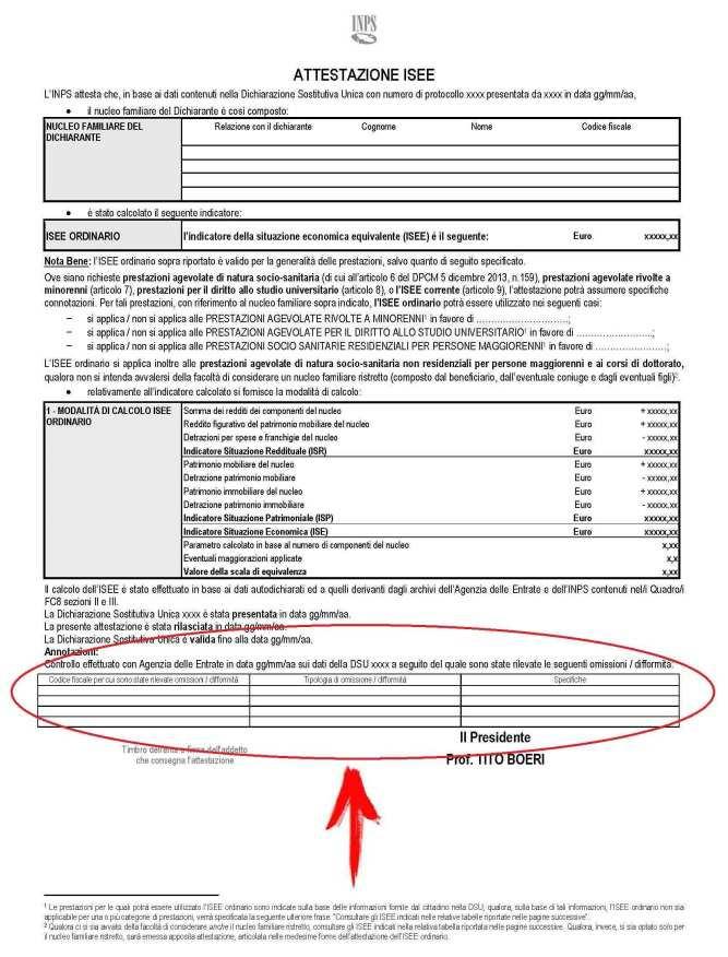 Cosa fare in caso di: ISEE DIFFORME Se i controlli dell Agenzia delle Entrate riscontrano delle anomalie, l ISEE può presentare omissioni e/o difformità che lo studente trova elencate in calce all