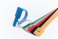 Fascette in plastica speciali Ty-Grip fascette a strappo con chiusura a fibbia o gancio Queste fascette particolarmente facili da riaprire e riutilizzare sono l ideale dove occorrano continui e