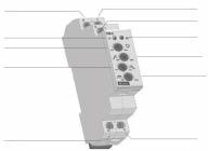 setting Settaggio tempo Time setting Contatti uscita Output contacts TEmpoRiZ.