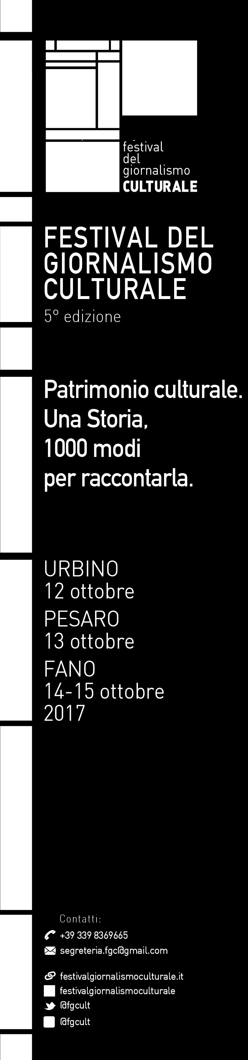 Festival del giornalismo culturale, ha istituito il concorso Patrimonio culturale. Una Storia, 1000 modi per raccontarla.