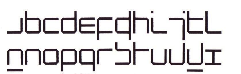 Lubalin, 1971) o addirittura nella forma stessa delle lettere (Neue Alphabet - Wim