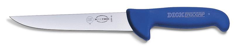 COLTELLERIA PROFESSIONALE DICK LINEA ERGOGRIP (MANICO BLU) La linea ERGOGRIP è formata da coltelli da macellaio igienicamente perfetti per l impiego professionale.