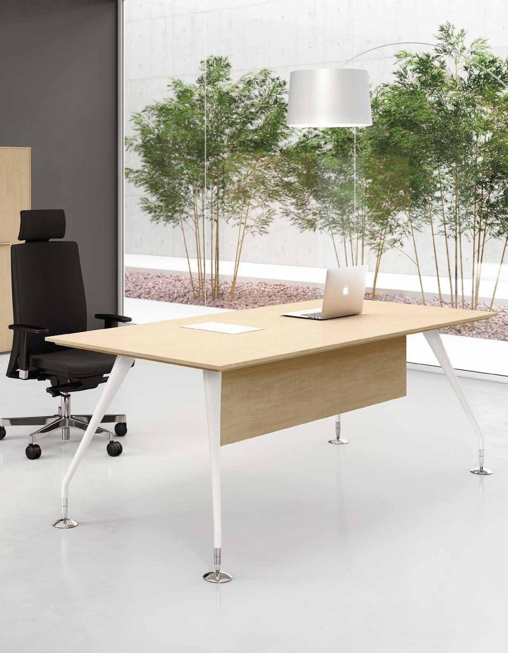 ENOSI line of office furniture is enriched by clear cut cabinets and storage units available in a sophisticated