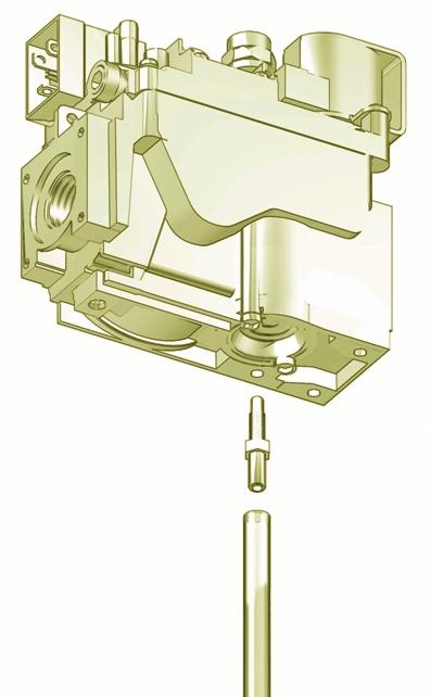 INSTALLAZIONE Collegamento principale gas Il collegamento si effettua utilizzando tubi gas con filettatura Rp 1/2 ISO 7. Coppia di serraggio: 25 Nm.