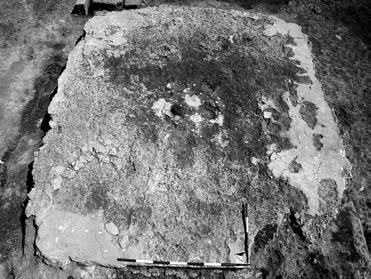 Fig. 3 Pavimento di uno dei vani del tempio