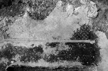 Fig. 5 Pavimento di uno dei vani del tempio con
