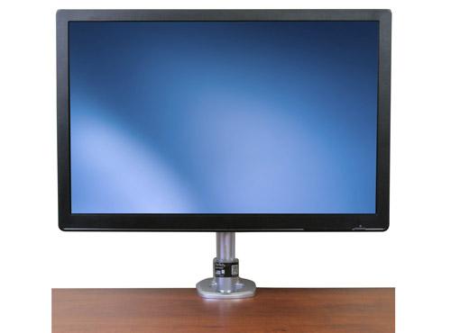 Il monitor per il montaggio alla scrivania presenta un palo di supporto alto 302 mm, per un campo di regolazione dell'altezza maggiore rispetto a quello offerto da un tradizionale supporto per