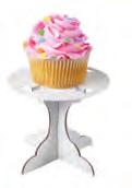 Scatola Bianca con Finestra per 12 Mini-Cupcakes 3 Inserti da 5 x 24 x