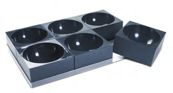 H PK009 6 tortiere + vassoio 6 moulds + tray