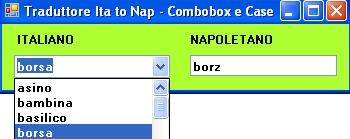 1) Tabelle delle variabili e costanti parola E il termine selezionato da tradurre stringa 1. Inizio 2. assegna a parola, il termine selezionato 3. se parola= ragazzo allora scrivi guaglione 4.