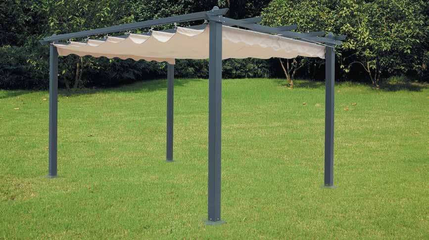 PERGOLA ~ ~ struttura interamente in alluminio ~ ~ pali