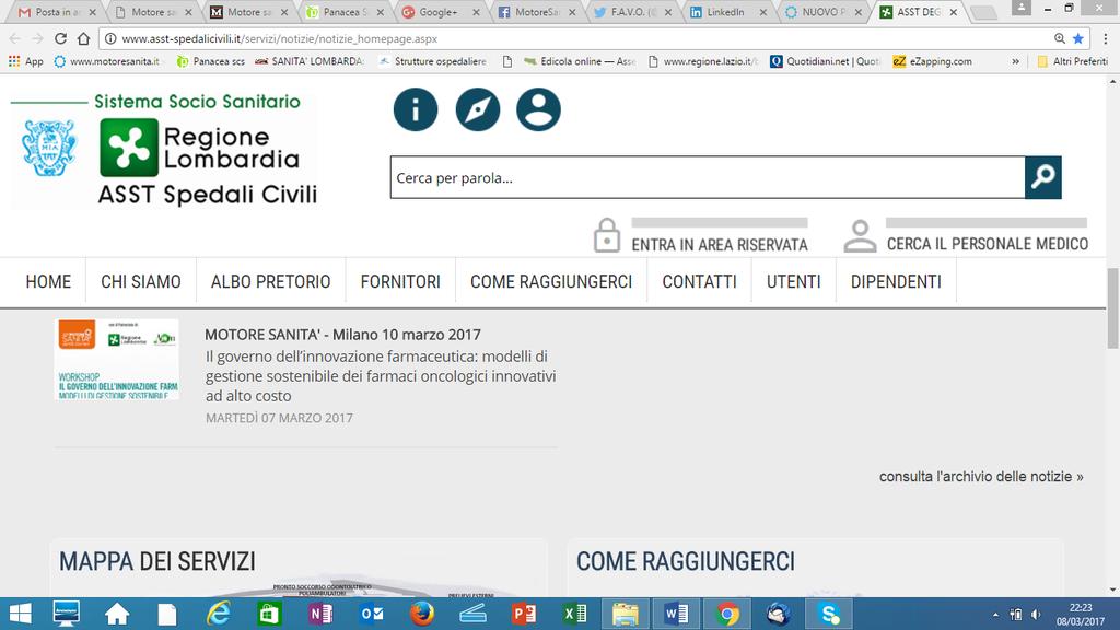 Azienda Socio Sanitaria Territoriale degli Spedali Civili di Brescia http://www.asst-spedalicivili.it/servizi/notizie/notizie_homepage.