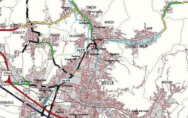 Secondo la classificazione funzionale del Piano del Traffico della Viabilità la SP BS235 è una strada urbana di quartiere (tipo E) mentre la SP BS237 è una strada interzonale.