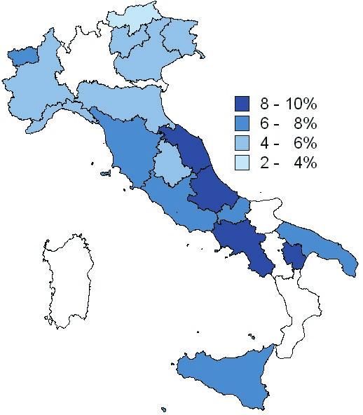 Ipercolesterolemia L 82 degli intervistati ha riferito di essersi sottoposto alla misurazione della colesterolemia almeno una volta, il 18 mai; tra questi, in netta prevalenza gli uomini (53 vs 17