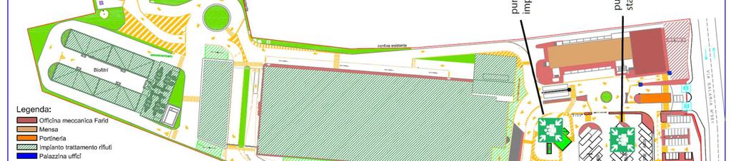 PLANIMETRIA DEI PUNTI DI RACCOLTA stabilimento Salario di proprietà AMA S.p.A., ivi comprese le aree