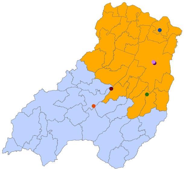 Comune di COMUNE: 21-216 Localizzazione punti di misura e stazioni di monitoraggio Parma Cittadella - fondo urbano